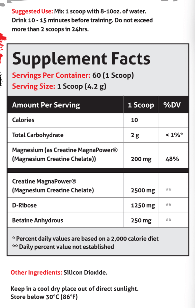 Frontline Formulations Creatine Chaos When it comes to clinically proven supplements, creatine is at the top of the list. Creatine Chaos features the ultimate transport delivery method to increase ATP and drive exercise performance pre workout. This creat