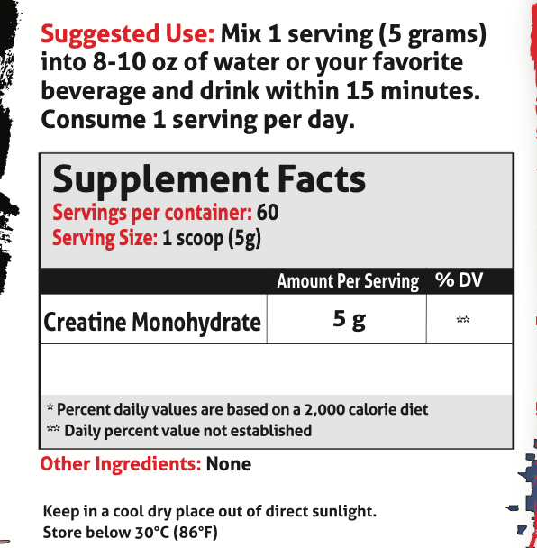 Frontline Formulations Creatine Monohydrate Creatine Monohydrate- Great for buffering lactic acid to keep the power flowing and those reps plentiful!- Dissolves quickly and easily with no stomach cramping or that typical pesky creatine bloat!- Helps incre