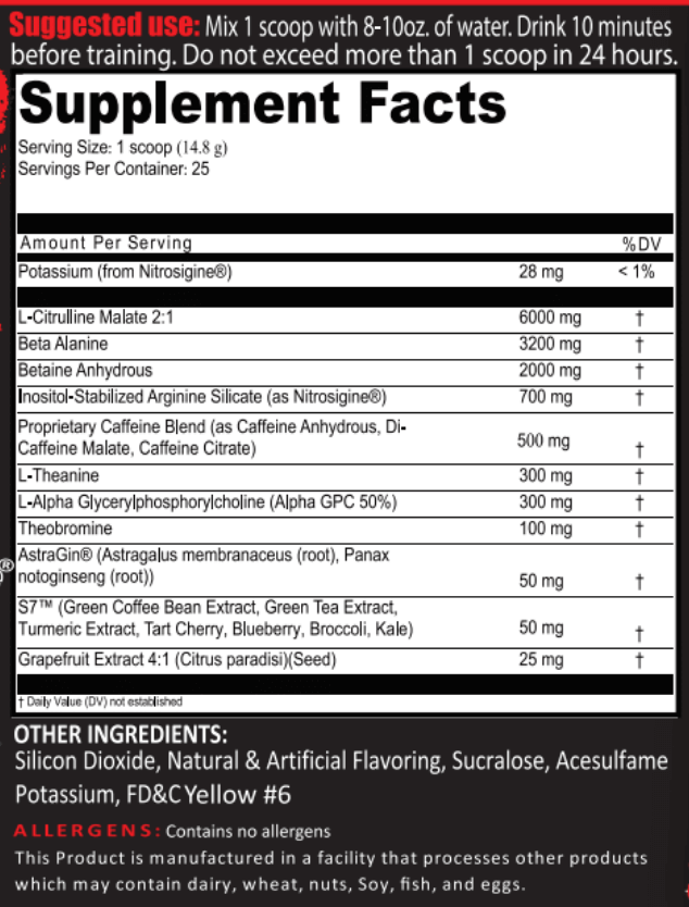 Frontline Formulations Crucible Crucible is quickly becoming the HOTTEST preworkout on the market because of it's clinically dosed ingredients and perfected formula. Insane energy from 500mg of potent time-released, tri-blend caffeine Enhances nitric oxid