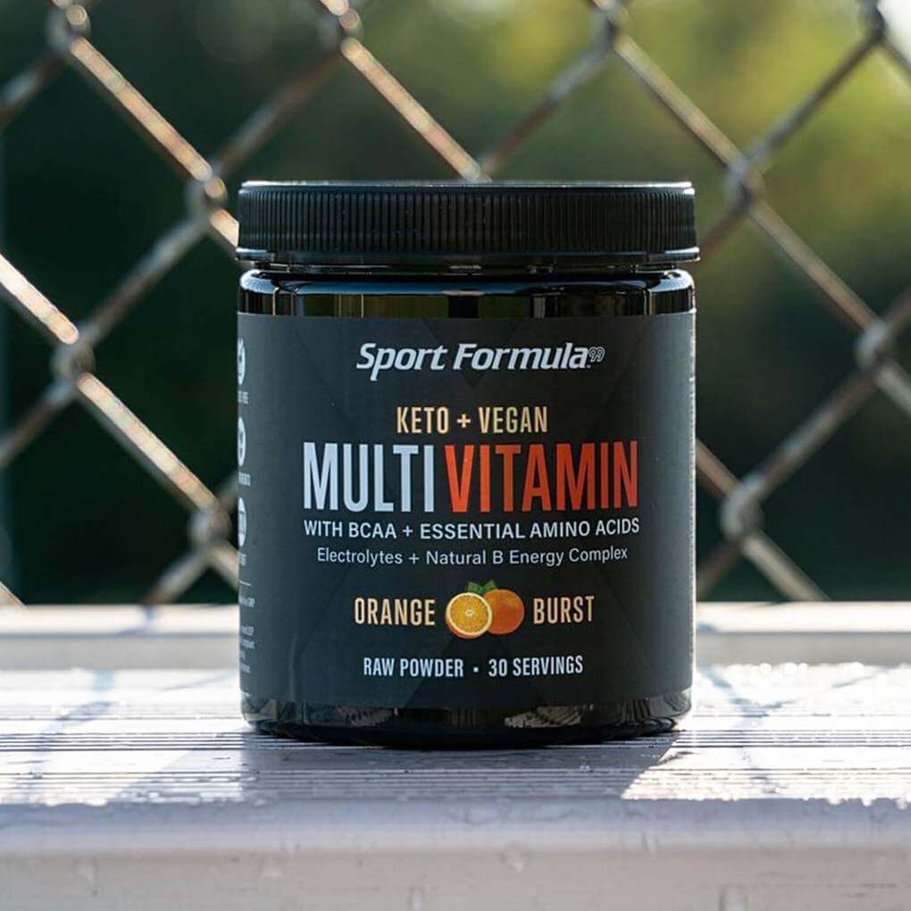 Sport Formula Powder Multivitamin with BCAA, Essential Amino Acids, Deigestive Enzymes and more, 30 day supply (30 packets) Keto Diet Friendly (less than one carb) 4 calories Cold processed, Raw Powder Multivitamins with BCAA and Essential Amino Acids, Di