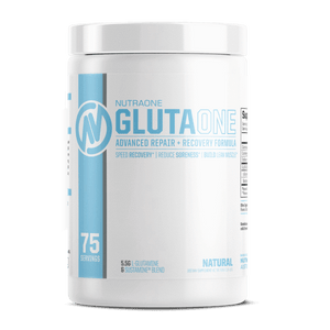 GlutaOne DESCRIPTION ADVANCED REPAIR + RECOVERY FORMULA Glutamine plays a key role in protein synthesis. Supplementing glutamine can minimize the breakdown of muscle and improve protein metabolism. BENEFITS GLUTAMINE & SUSTAMINE BLEND GlutaOne is made wit