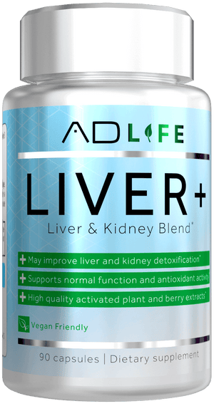 ADLife Liver + DESCRIPTION The most advanced Liver Detoxification and Regeneration supplement. Liver+ is a well designed synergistic matrix to aid in the detoxification and regeneration of the liver. The liver is one of the most important organs and is vi