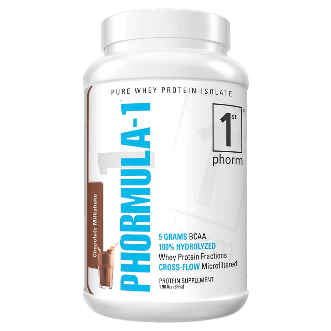 CALL FOR BEST PRICING! 1st Phorm - Phormula-1 Post-Workout Recovery Protein Call Us To Order! 817-301-6816 DESCRIPTION Maximum Assimilation and Amino Acid Retention Speeds-Up Muscle Repair and Growth Phormula-1® is a premium-sourced whey protein isolate,