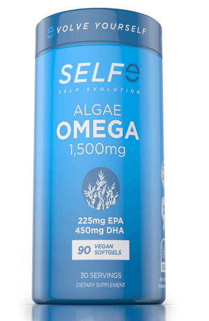 Selfevolve - Algae Omega 3 Skip The Fish, Go Straight to the Source 100% Plant-Based Omega 3 Supplement Omega-3 fatty acids are essential to optimal brain and heart function. Algae Omega 3 was engineered as the premier plant-based omega supplement on the