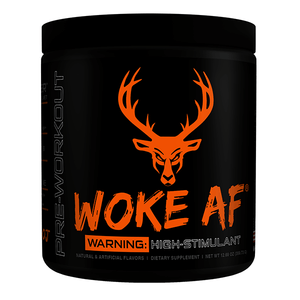 BUCKED UP® WOKE AF™ Woke AF by Das Labs is a balanced, high stimulant pre-workout, that not only gives you the energy and the pump, but keeps you locked in when you're almost anabolic. Heavily dosed prime ingredients and full transparency make Woke AF a m